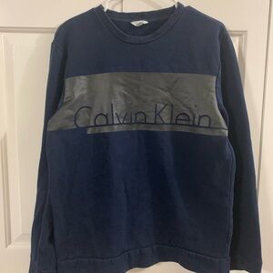 Calvin Klein Navy and Charcoal Sweatshirt